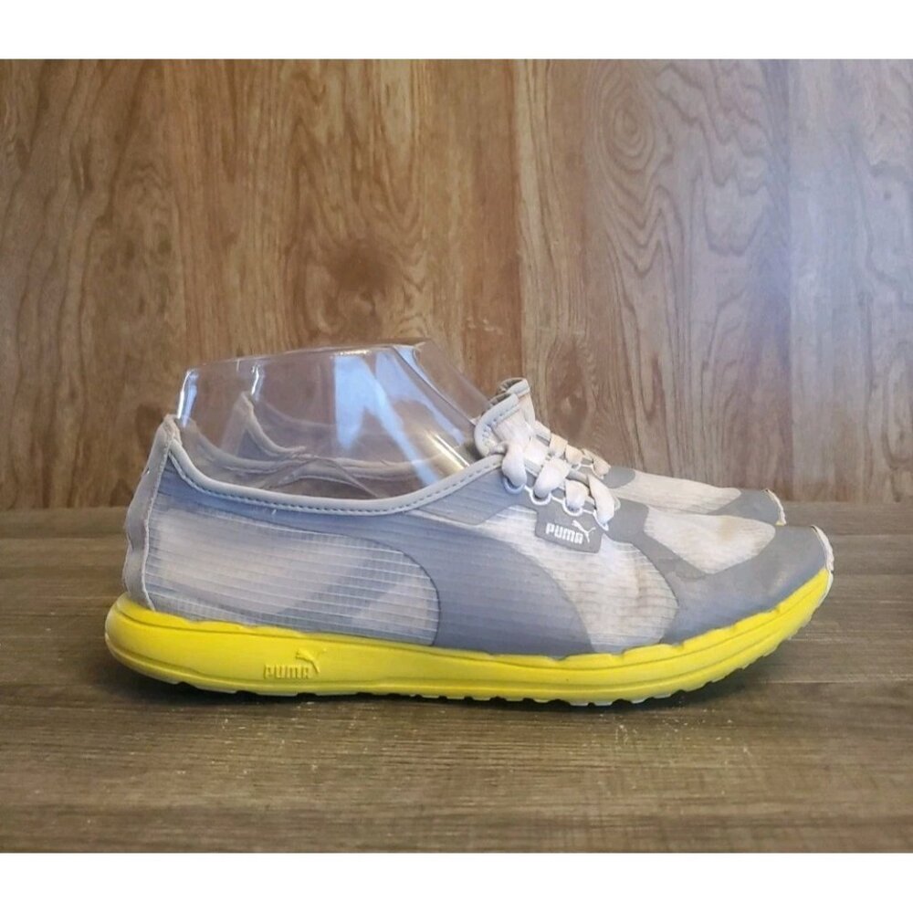 Puma Eco OrthoLite Shoes Sneakers Womens Size 7 Gray Yellow